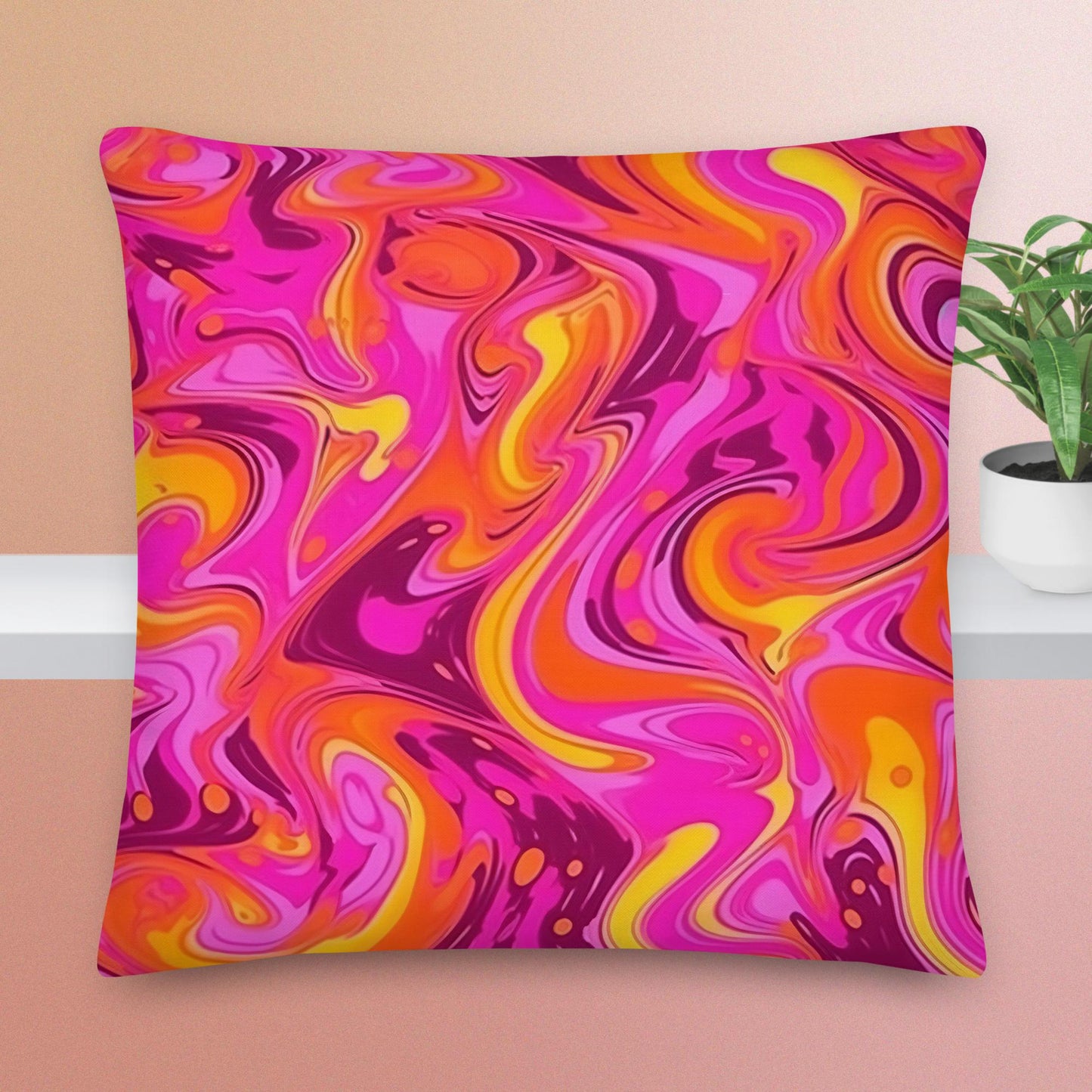 Remolinos de neón rosa