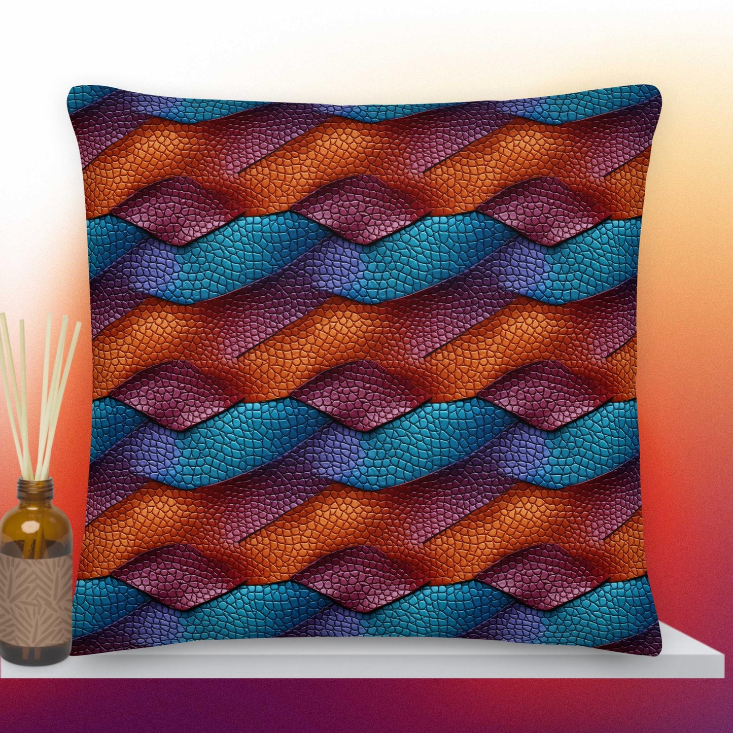 Vagues 3D aspect cuir