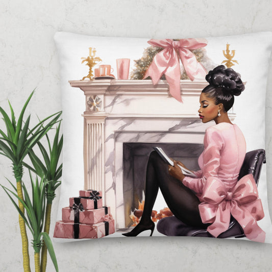 Souhait de Noël rose